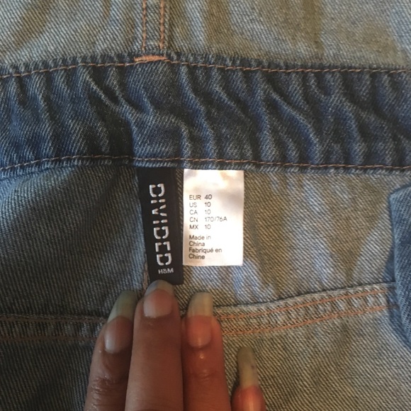 Distress H&M Overall Shorts *** SOLD *** - Picture 2 of 4